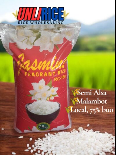 25 kg 1 Sack JASMINE RICE Local, well milled Jasmine Red RC 160